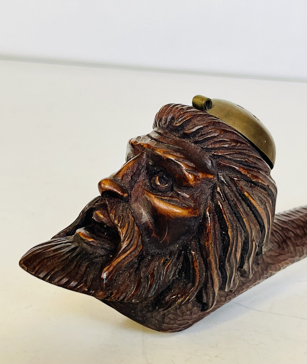 Carved Wooden Pipe-photo-8